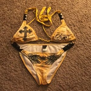 Sinful Yellow Bikini
